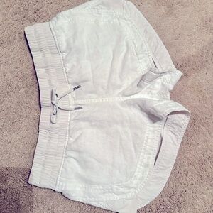 Athleta White Athletic Shorts Elastic Waist